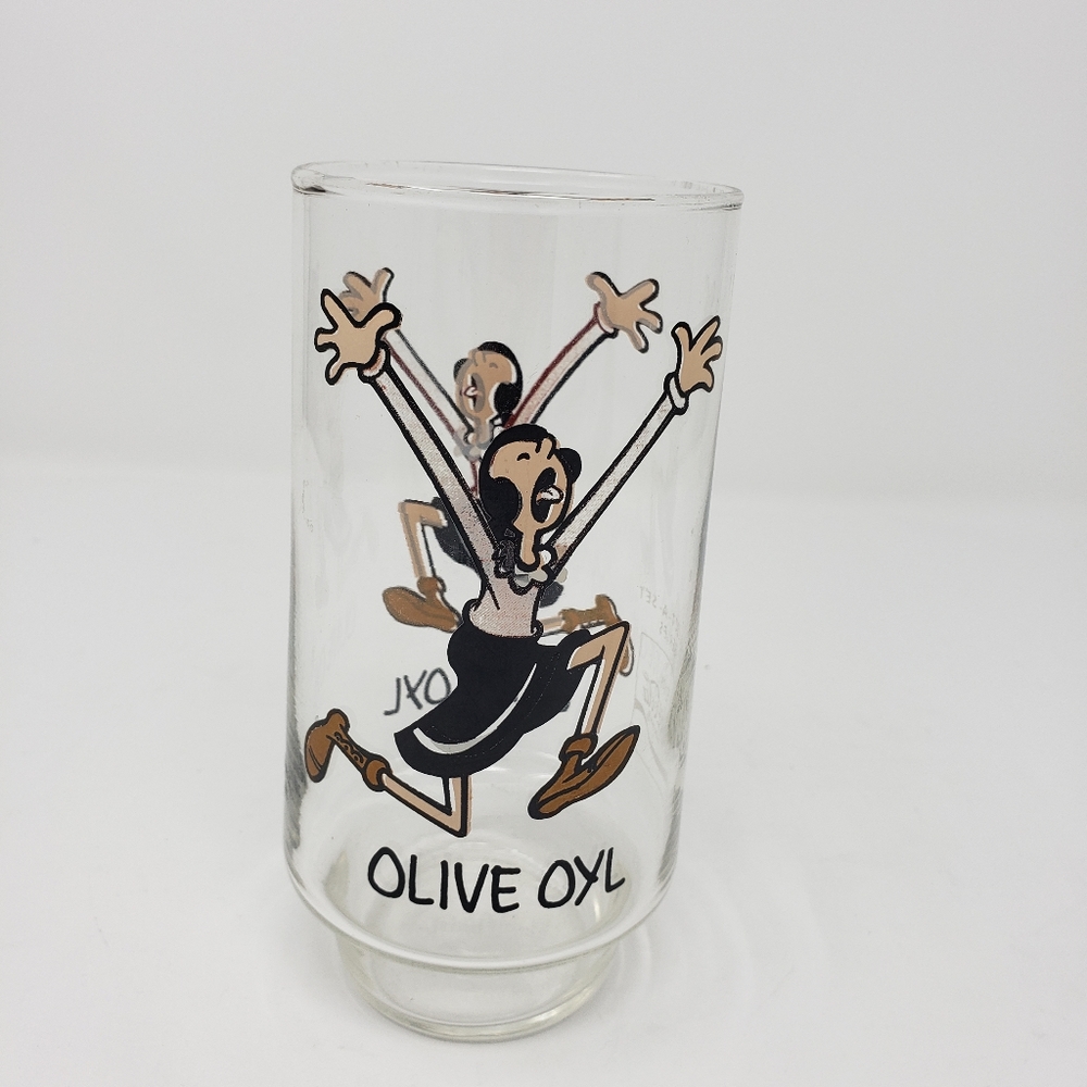 Olive Oyl Glass 1975 Coca-Cola Vintage